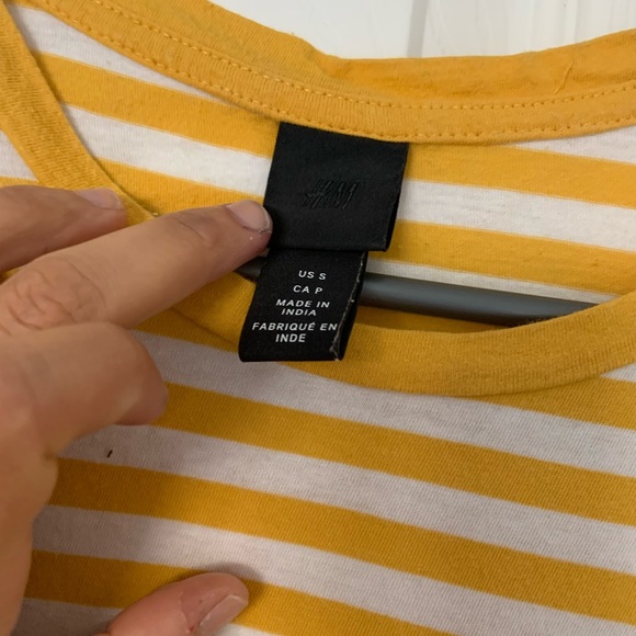 Striped yellow tshirt - Picture 3 of 3
